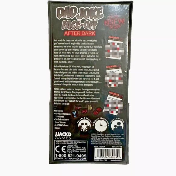 Dad Joke Face-Off After Dark (Not Safe for Work) Game New Sealed 2-6 players 17+ - Picture 2 of 2